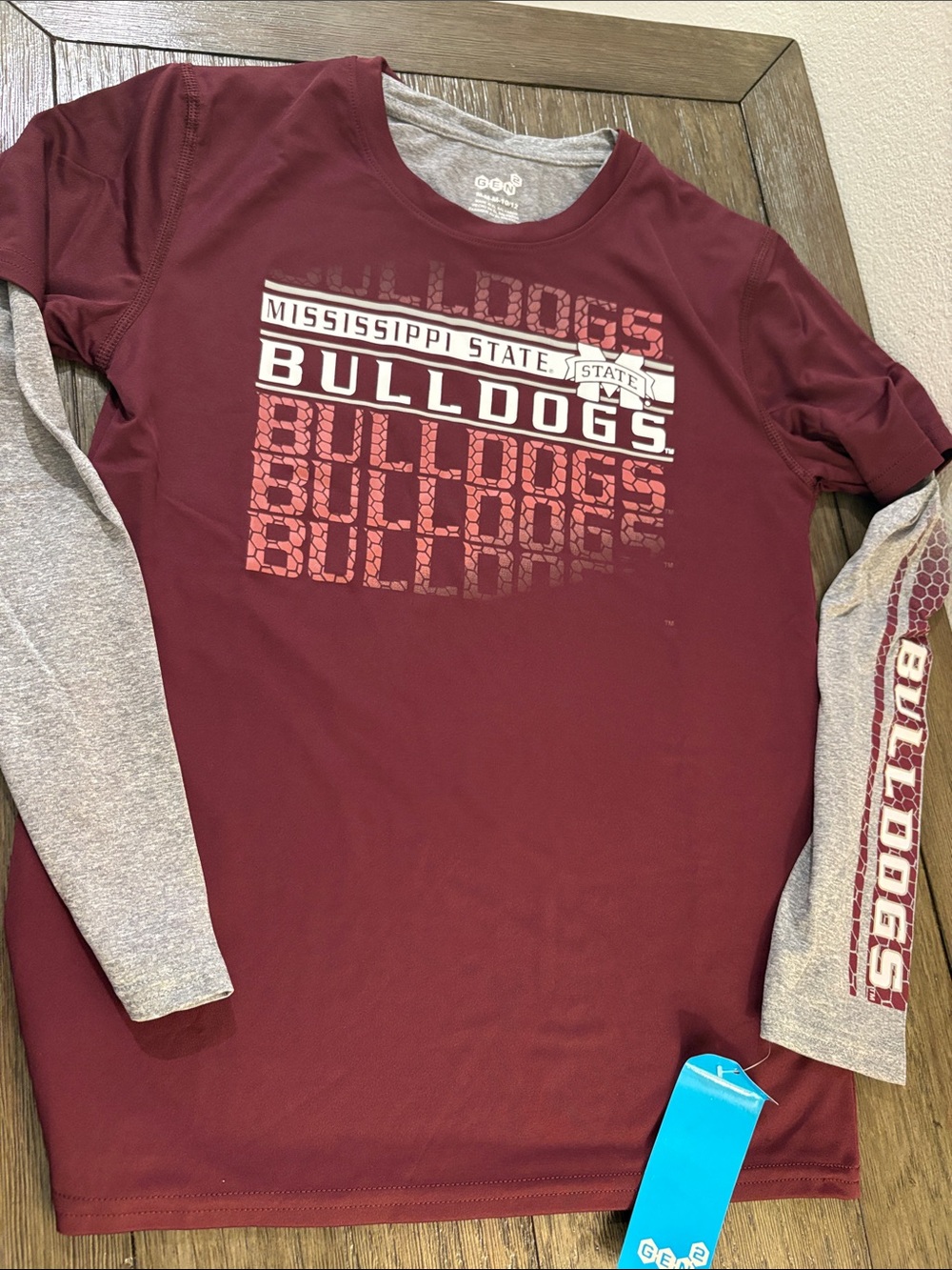 NWT Lot of 2x [Gen2] Mississippi State Bulldogs NCAA Shirts Pack Youth M or L - Picture 5 of 12